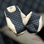 DAF truck seat covers Black and Cream Diamond Stitch