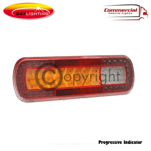 247 Lighting 5 Function Slim Dynamic Led Combination Lamp 283 mm