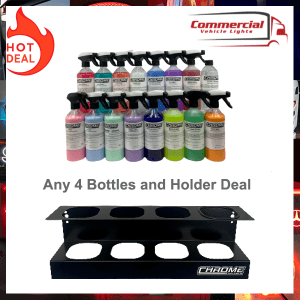 Chrome North West 4 500ml Bottles and Holder